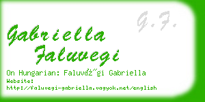 gabriella faluvegi business card